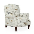 thumbnail image 1 of Sunset Trading Bird Script Fabric Manual Reclining Chair in Ivory, 1 of 6