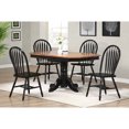 thumbnail image 1 of Sunset Trading Black Cherry Selections 5PC 60" Oval Wood Dining Set in Black, 1 of 5