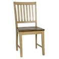 thumbnail image 1 of Sunset Trading Brook 3PC 36" Dining Set with Slat Back Wood Chairs in Cream, 1 of 5