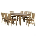 thumbnail image 1 of Sunset Trading Brook 9-Piece 72" Rectangular Extendable Wood Dining Set in Cream, 1 of 5