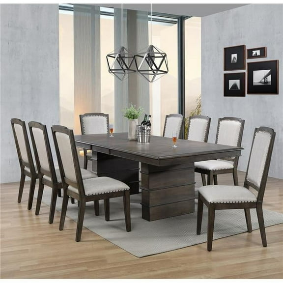 Sunset Trading Cali Extendable Dining Set - Brown 9 Piece