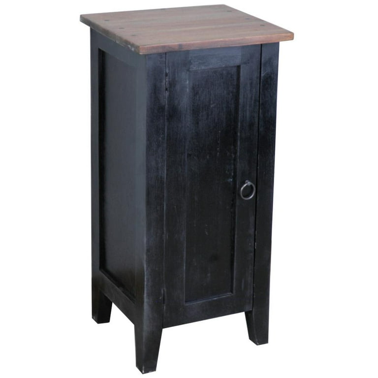 Small black 2025 accent cabinet