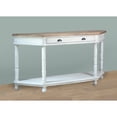 thumbnail image 1 of Sunset Trading Cottage Display Table White/Brown Solid Wood Fully Assembled, 1 of 7