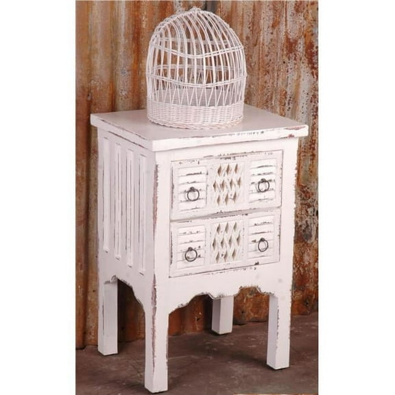 Sunset Trading Cottage End Table Whitewash