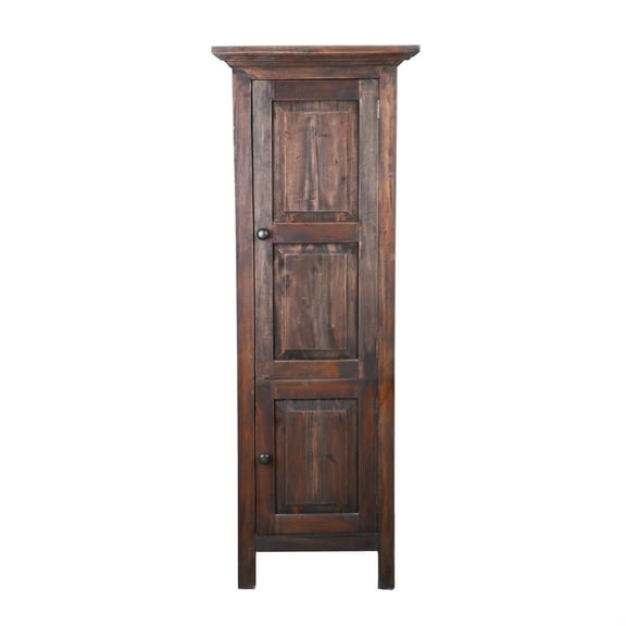 Sunset Trading Cottage Tall 2-Door Wood Storage Cabinet in Raftwood Brown Wood