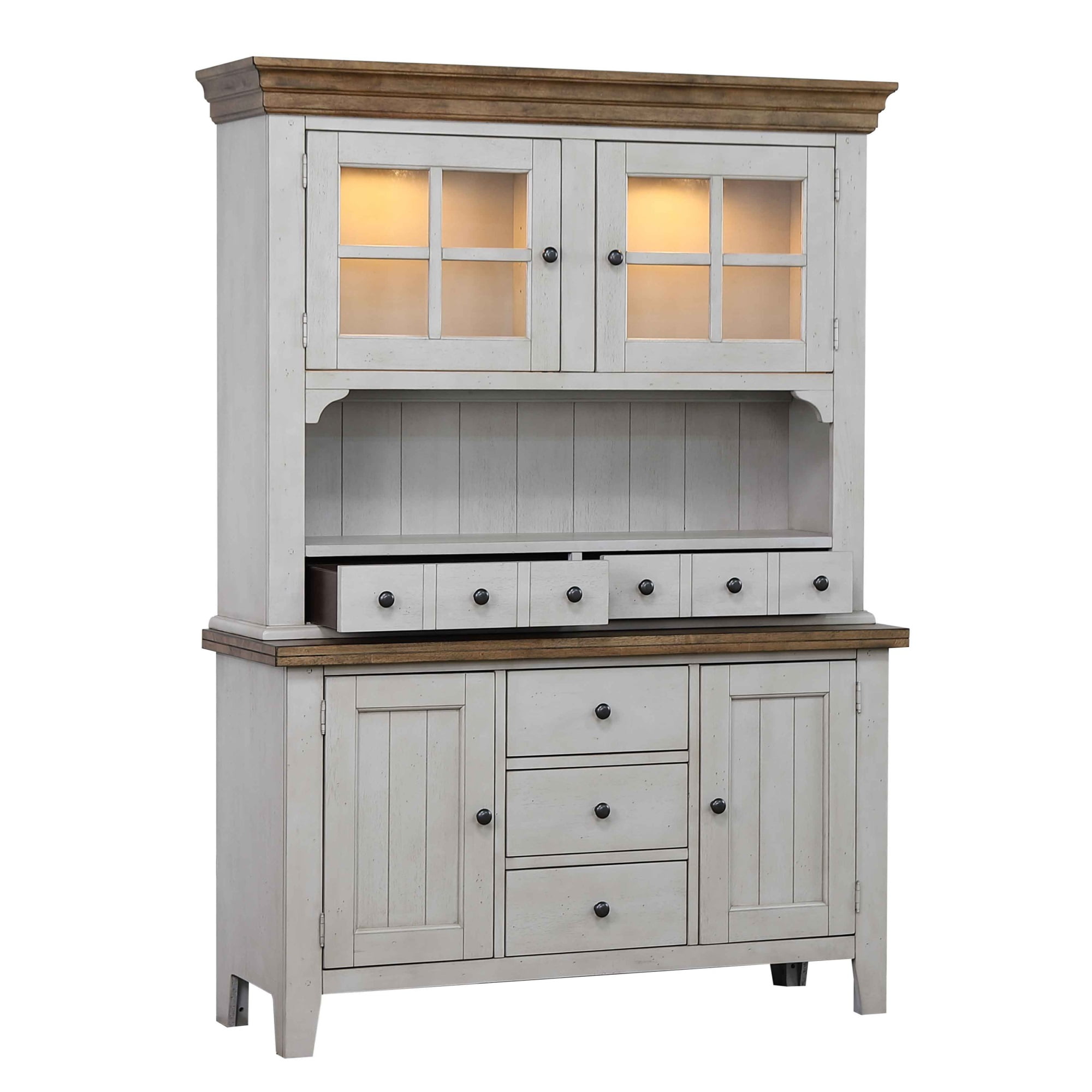 Lighted hutch cheap