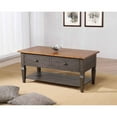 thumbnail image 1 of Sunset Trading Dakota Rectangular Coffee Table w Drawers Shelf Brown Gray Wood, 1 of 8