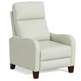 thumbnail image 1 of Sunset Trading Dana Pushback Traditional Leather Recliner in White, 1 of 4