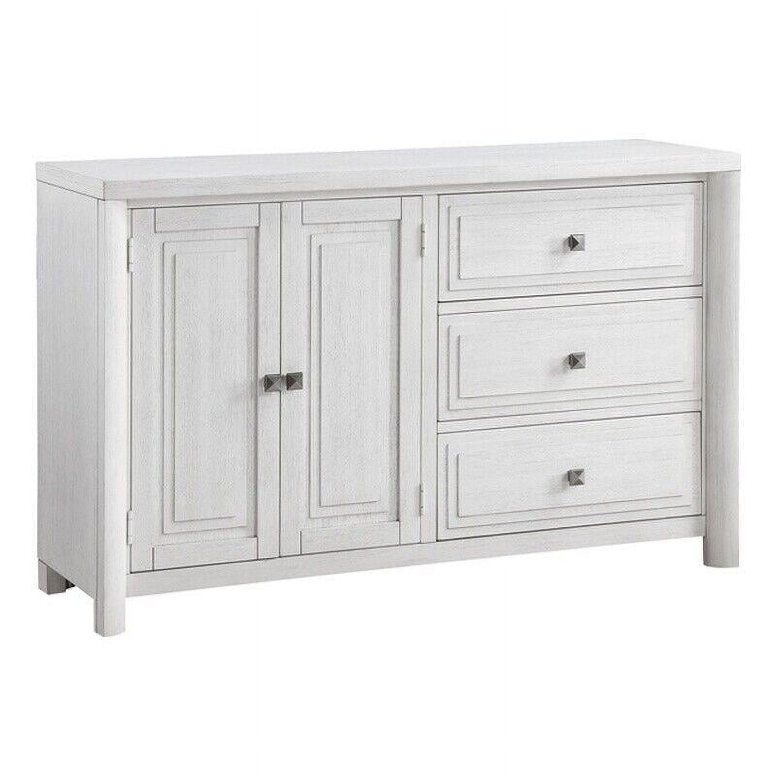 Sunset Trading Dover 62" White Wood Sideboard Server Table w