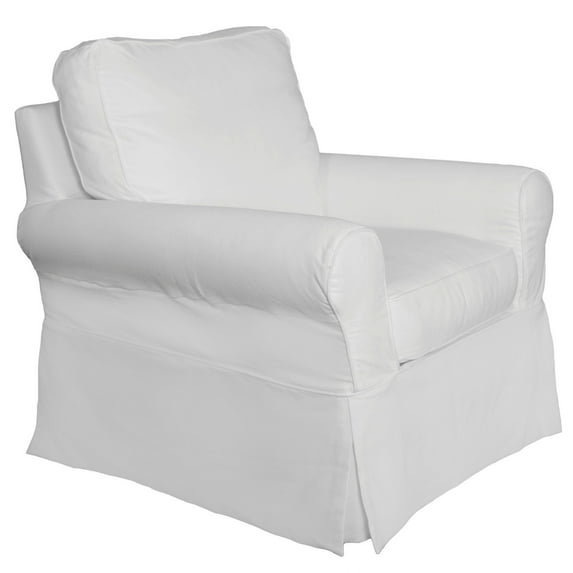 Sunset Trading Horizon Slipcovered Swivel Rocking Chair