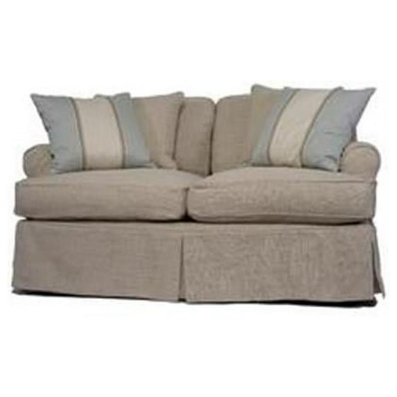 Sunset Trading Horizon Loveseat - Slip Cover Set Only - Linen