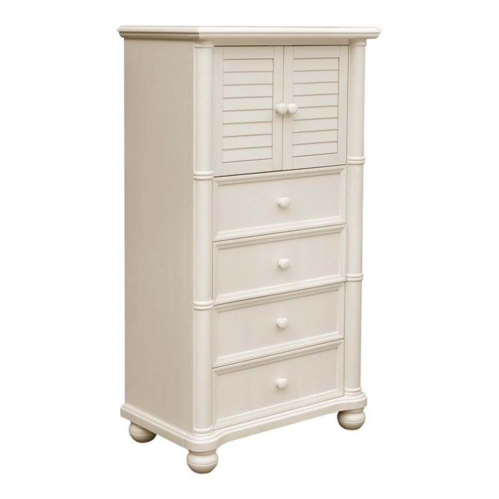 Coastal Cottage Charm Antique White Bedroom Chest