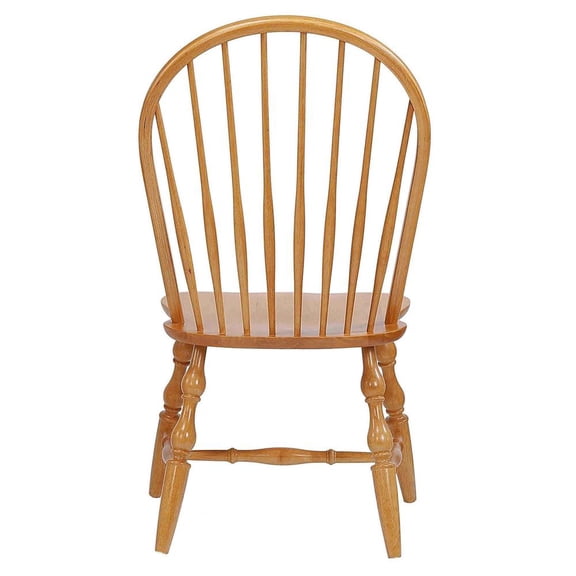 Sunset Trading Oak Selections 18" Wood Windsor Dining Chair in Oak (Set of 2)