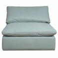 thumbnail image 1 of Sunset Trading Puff 44" Slipcovered Fabric Armless Chair in Ocean Blue, 1 of 7