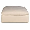 thumbnail image 1 of Sunset Trading Puff Fabric Slipcovered Sectional Modular Ottoman in Tan, 1 of 7