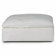 thumbnail image 1 of Sunset Trading Puff Fabric Slipcovered Sectional Modular Ottoman in White, 1 of 7