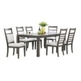thumbnail image 1 of Sunset Trading Shades of Gray 7PC 82" Extendable Wood/Fabric Dining Set in Gray, 1 of 5