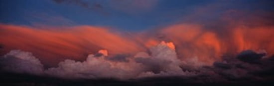 Sunset UT USA Canvas Art - Panoramic Images (36 x 12)