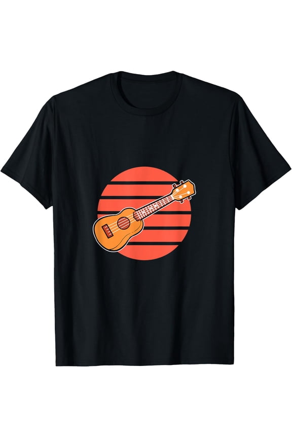 Sunset Ukulele Hawaiian T-Shirt