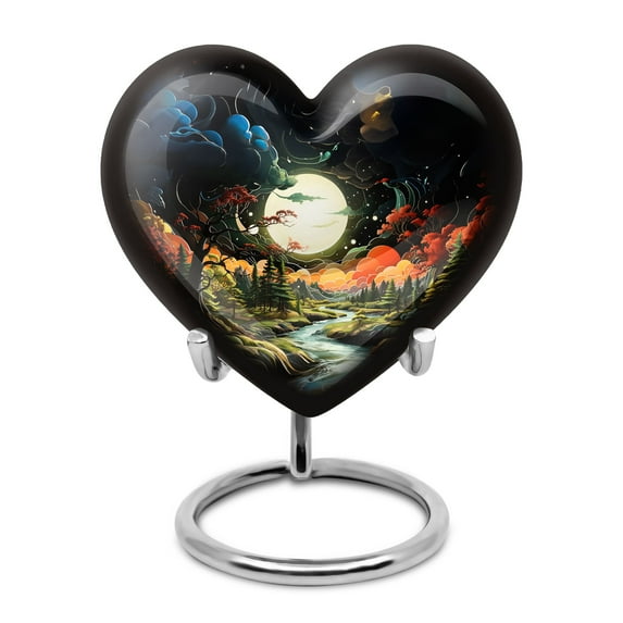 Sunset Urns For Human Ashes Adult Female - Memorial Urns And Keepsakes For Ashes - Cremation Urns For Human Ashes Adult Male - Burial Urns For Adult Human Ashes - Memorial Urn (Size -3inch,1pcs)