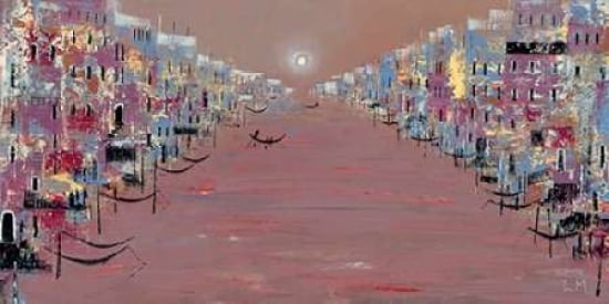Sunset Venice Canvas Art - Lee McCarthy (24 x 48)