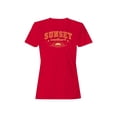 thumbnail image 1 of Sunset Vintage Graphic Women's Red T-Shirt, 1 of 3