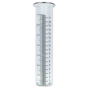 Sparsain Inch Glass Rain Gauge Replacement Tube for Outdoor Garden Lawn