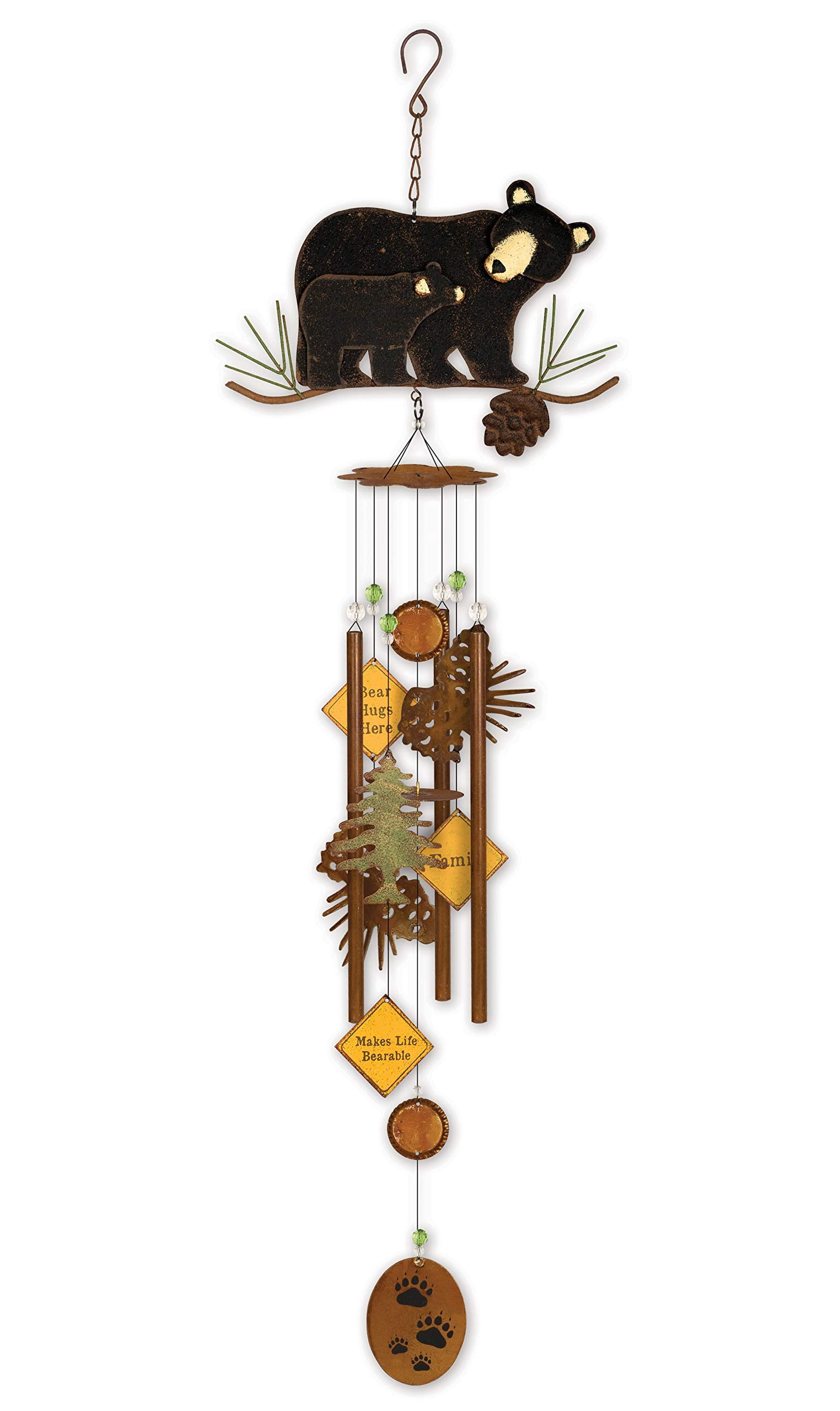 Maypex Sunset Vista Design 41 in. Aluminum Heavy Tone Wind Chime, Gray