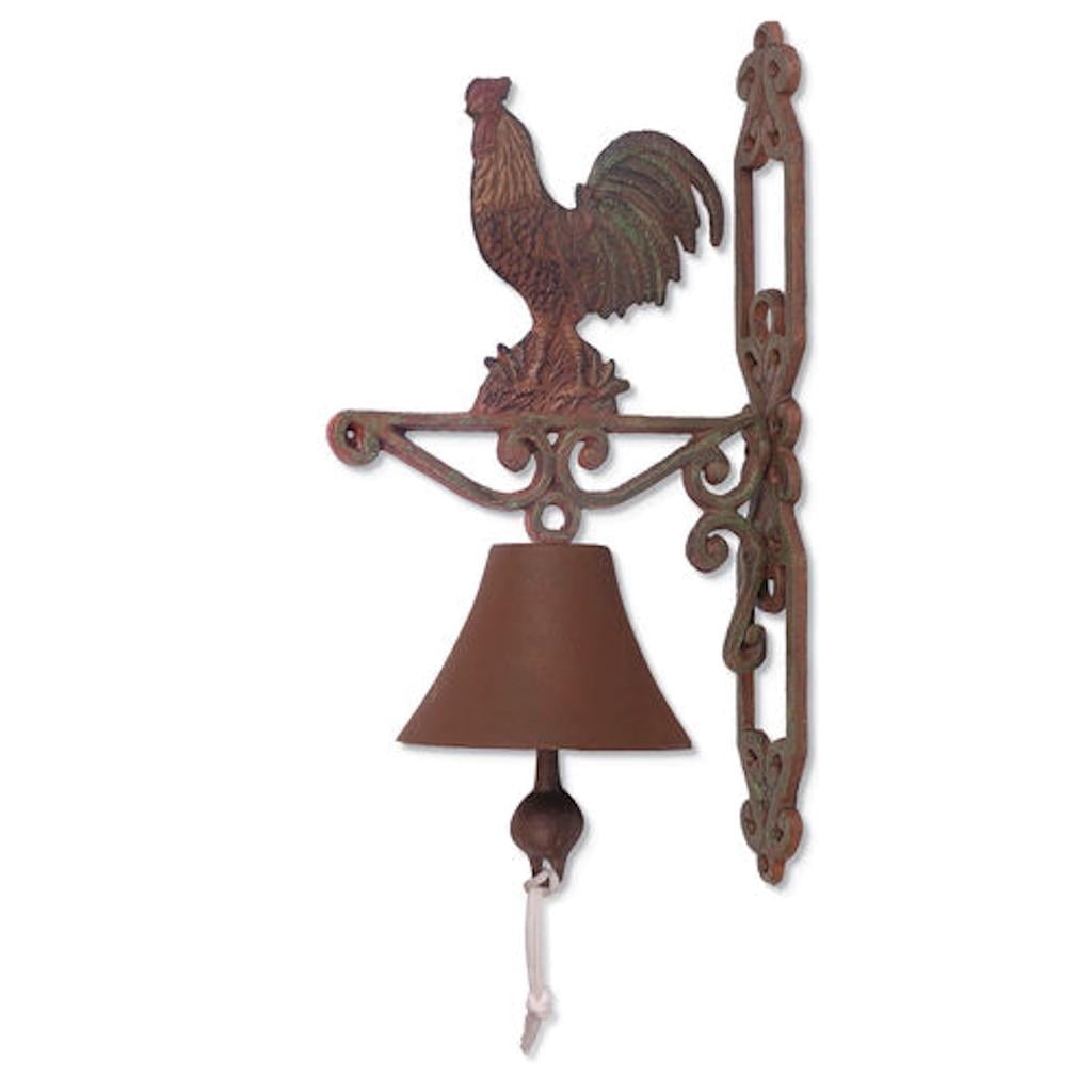 Sunset Vista Designs 382840 - 14" Cast Iron Rooster Bell