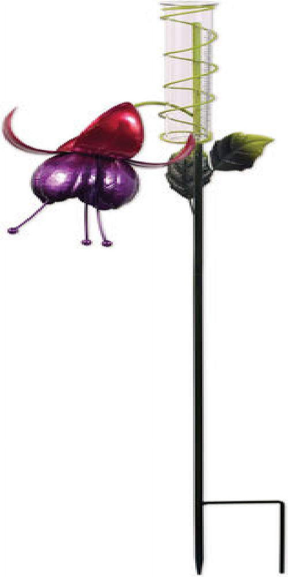 Sunset Vista 93348 Fuschia Rain Gauge, 13-inch High