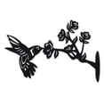 thumbnail image 1 of Sunset Vista Designs 416992 - 9" Black Hummingbird Fence Post Dcor, 1 of 1