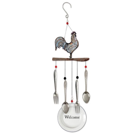 Sunset Vista Designs 92153 Farmhouse Wind Chime, 28-Inch, Rooster