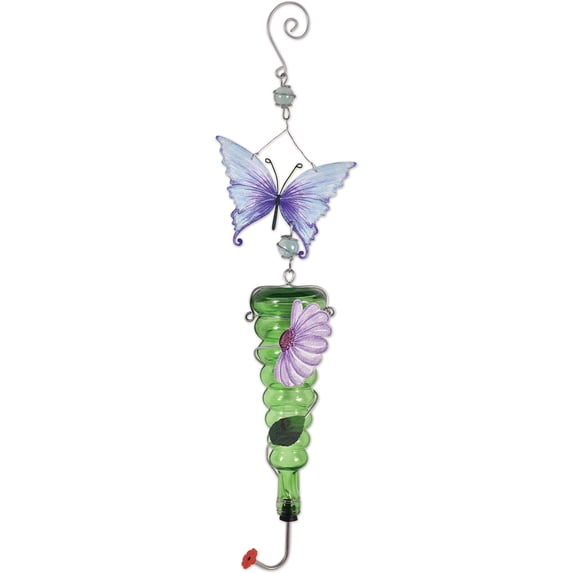 Sunset Vista Designs 93724 Butterfly Hummingbird Bird Feeder, 28-inch Height