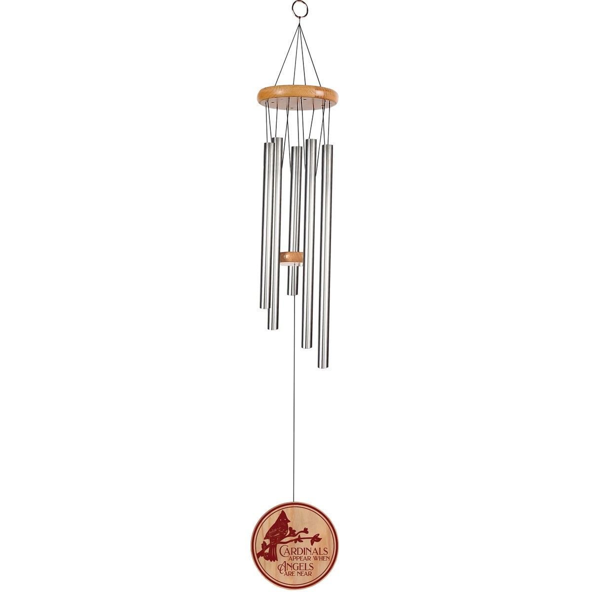 Sunset Vista Designs 94490 Outdoor Sympathy Gifts Memorial Wind Chime, Silver