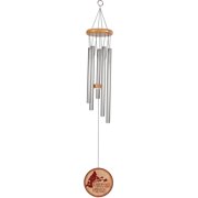 Sunset Vista Designs 94490 Outdoor Sympathy Gifts Memorial Wind Chime, Silver