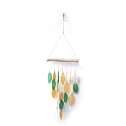 Sunset Vista Designs Handcrafted Driftwood and Sea Glass Featherline Wind Chime, Small, Margarita