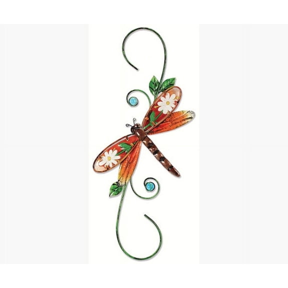 sunset vista designs metal and glass decorative dragonfly hook