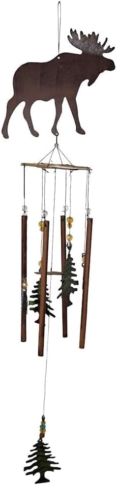 Sunset Vista Designs Wilderness Wonders Wind Chime, 36", Moose