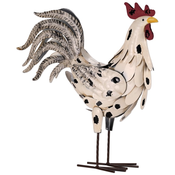 Sunset Vista White Rooster 21 Inches