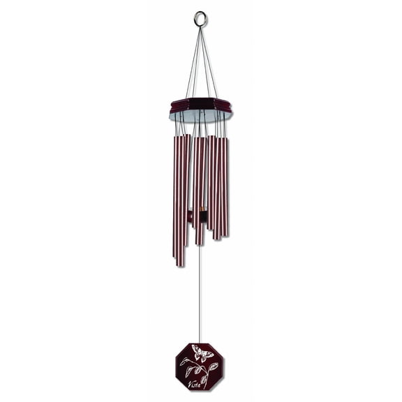 Sunset Vista Designs Outdoor Wood and Metal Tuned Wind Chime, 26-Inch, Bronze