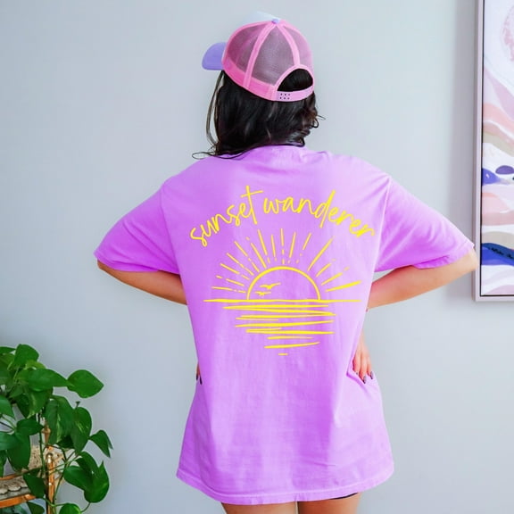 Sunset Wanderer, Sunset Shirt, Beachy Vibes Tee, Cute Summer Shirt, Nature Lover Gift, Beach Vacation Tee, Beach Shirt