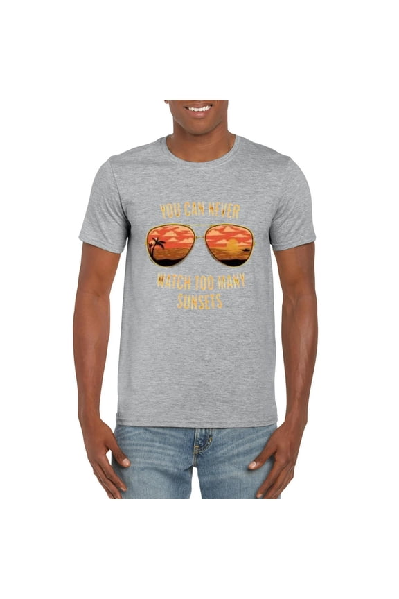 Sunset Watch Caribbean Relax Nature Tropical Mood Reflection T-Shirt, for men & women, up to size 5XL