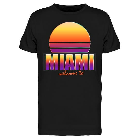 Sunset: Welcome To Miami T-Shirt Men -Image by Shutterstock, Male x-Large