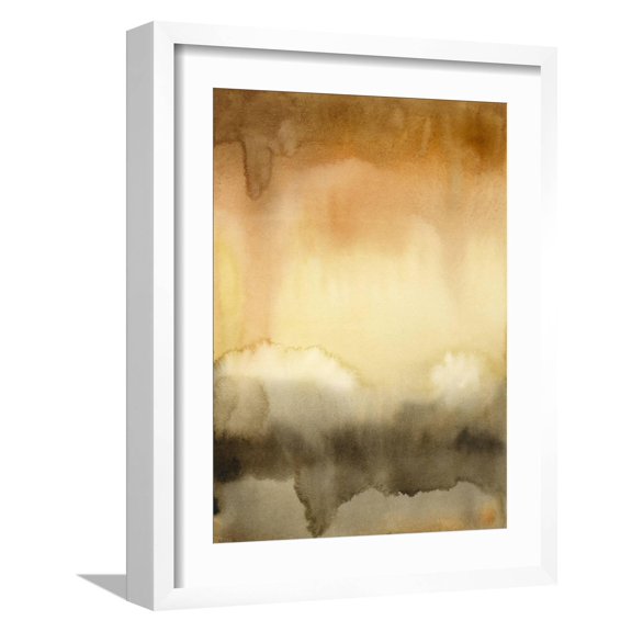 Art.com Sunset Windowpane II Art Print by Grace Popp, White Frame Wall Art, 17" x 21"