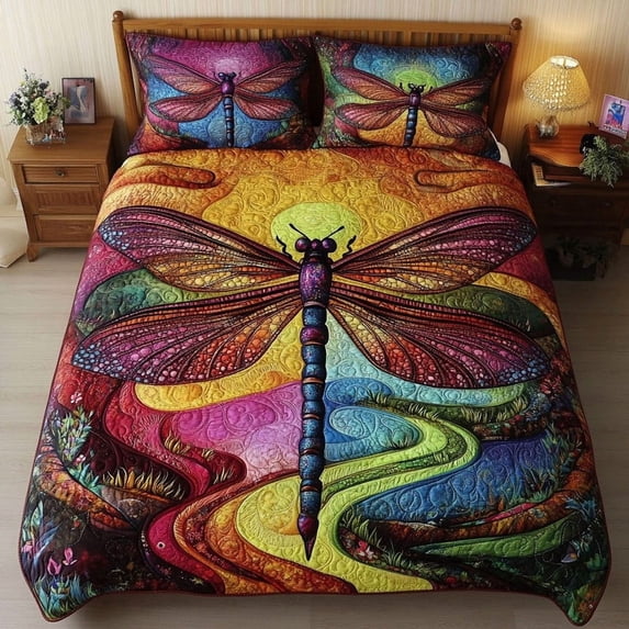 Sunset Wings 3-Piece Quilted Bedding Set BTO208 - Walmart.com