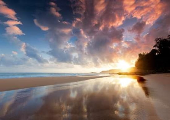 Sunset and Clouds Canvas Art - Dennis Frates (20 x 28)