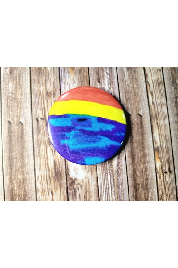 Sunset button pin