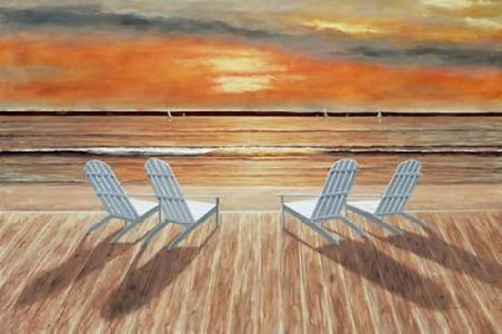 Sunset for Four Canvas Art - Diane Romanello (24 x 36)