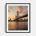 thumbnail image 1 of Sunset from DUMBO 03 - Brooklyn New York Photography Black Framed Wall Art Print 16 x 20 inches, 1 of 4