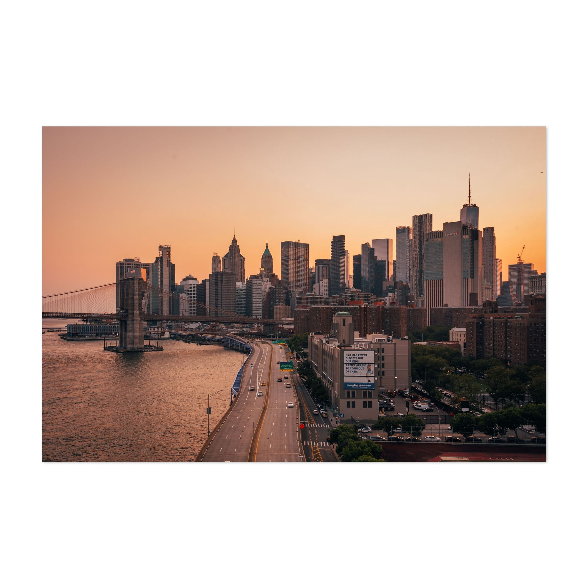 Sunset from the Manhattan Bridge 04 - Manhattan New York Photography ...